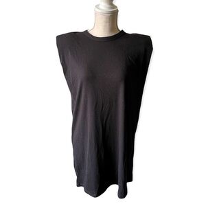 Forever21 Black Shoulder pad Dress